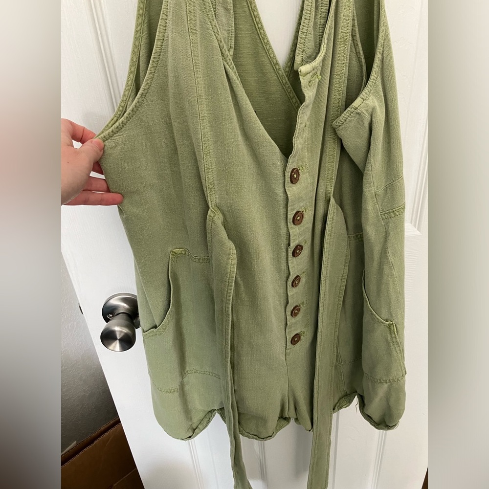 Free People Memphis romper overall shortalls - Picture 4 of 14